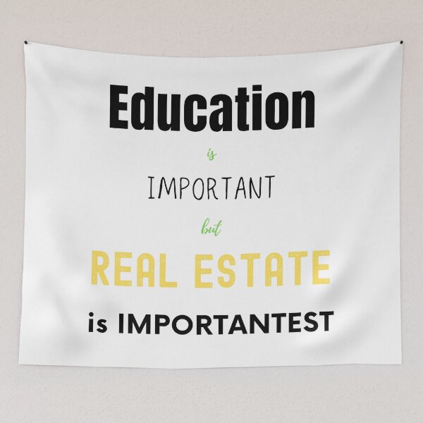 Item preview,  Education is important but real estate designed and sold by FourNuns.