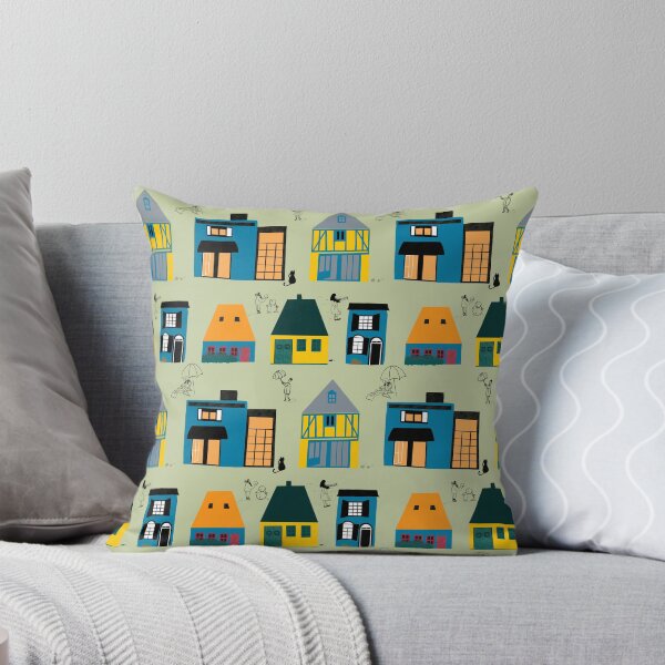 Item preview, Little Houses City Scene Green Edition designed and sold by Fluffy-Koala.