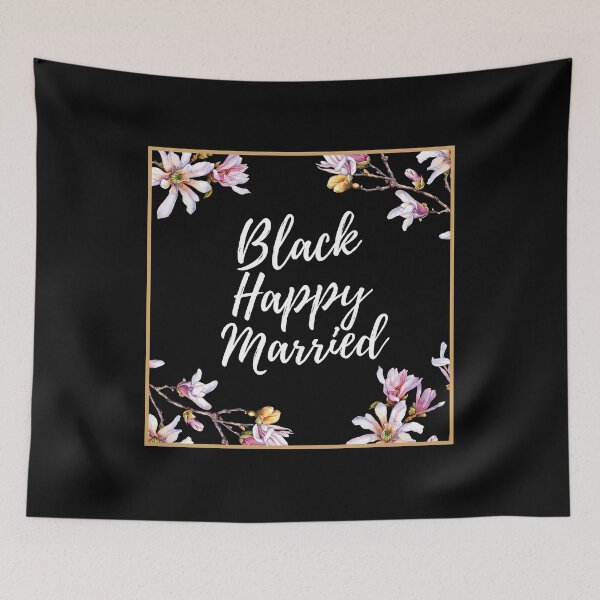 Item preview, Black Happy and Married designed and sold by Lolas-Creations.