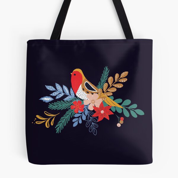 Item preview, Folk style christmas bird designed and sold by Marinadraws.
