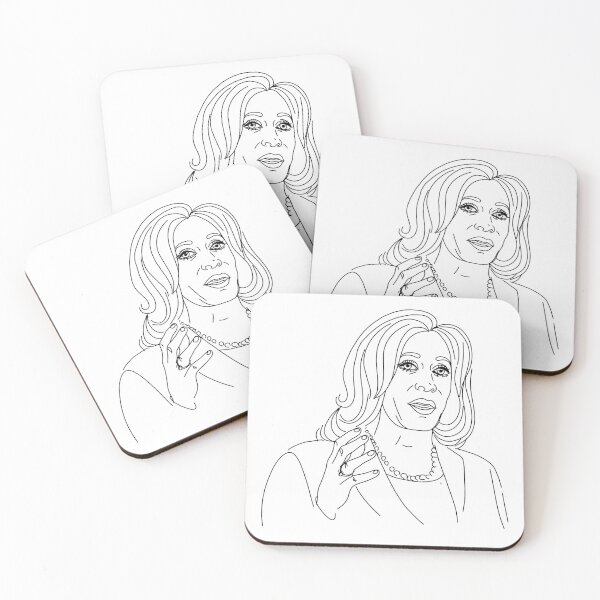 Item preview, Kamala Devi Harris line portrait. Madam Vice President Kamala. Kamala Harris Debate I’m Speaking. political art designed and sold by OneLinePrint.