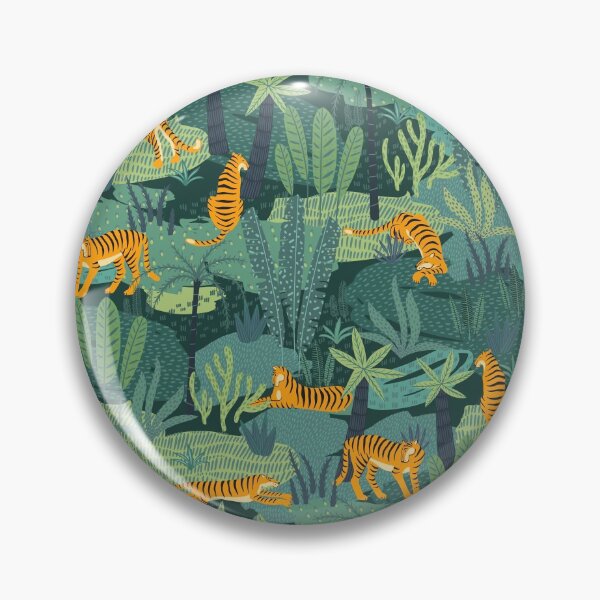 Item preview, Jungle Tiger Pattern designed and sold by SeizeTheCat.