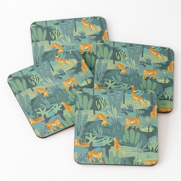 Item preview, Jungle Tiger Pattern designed and sold by SeizeTheCat.