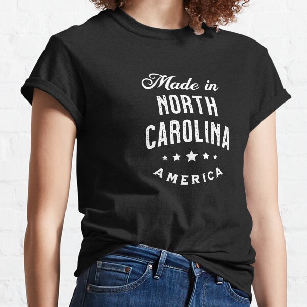 Made In North Carolina, USA - Vintage Logo Text Design Classic T-Shirt
