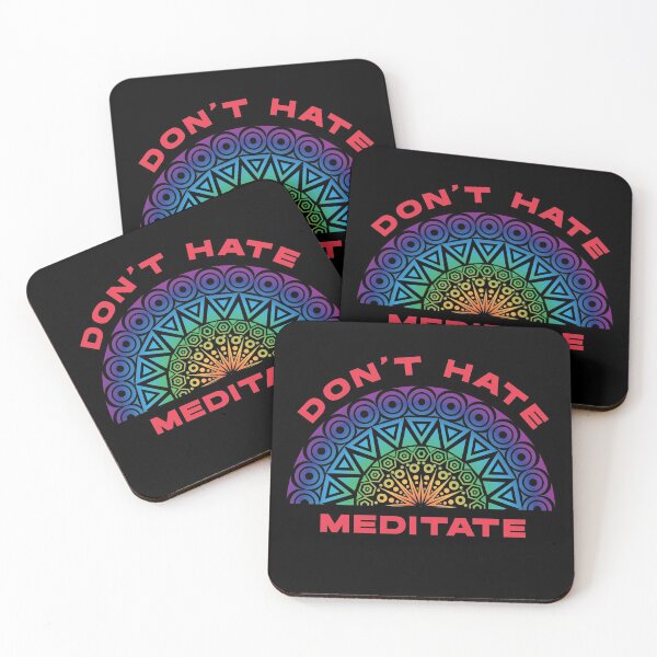 Item preview, Don't Hate Meditate Mandala designed and sold by Coder-T.