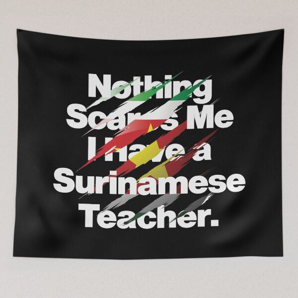 Item preview, Nothing Scares Me I Have a Surinamese Teacher designed and sold by elhefe.