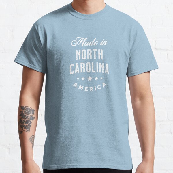 Made In North Carolina, USA - Vintage Logo Blue Classic T-Shirt
