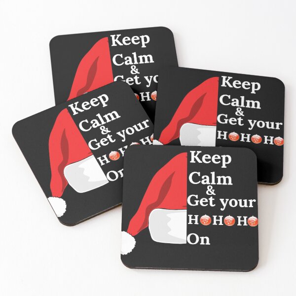 Item preview, Keep calm and get your hohoho on- Merry Christmas Santa hat designed and sold by Boss  Bubble.