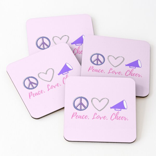 Item preview, Peace Love Cheer - Gifts For Cheerleaders designed and sold by GasparArts.