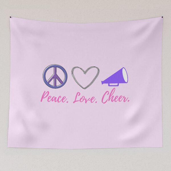 Item preview, Peace Love Cheer - Gifts For Cheerleaders designed and sold by GasparArts.