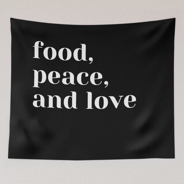 Item preview,  food peace and love designed and sold by FourNuns.