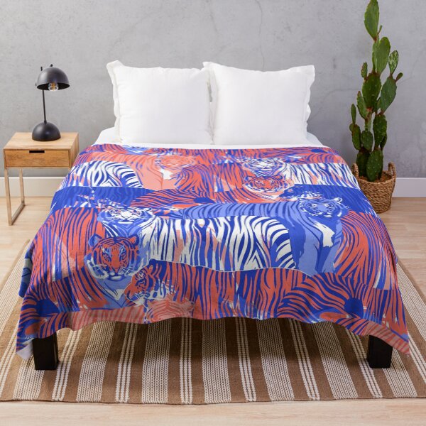 Item preview, Orange & Blue Tiger Pattern 2 designed and sold by SeizeTheCat.