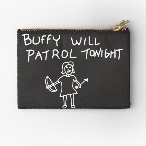 Item preview, Buffy Will Patrol Tonight (White) - Buffy the Vampire Slayer, BtVS, 90s, Joss Whedon, Giles, The Gentlemen, Hush, Pop Culture designed and sold by Sophie Curtis.