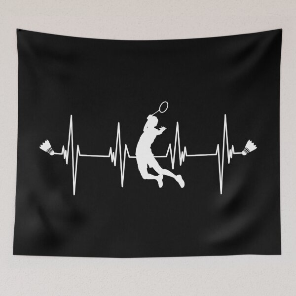 Item preview, Badminton Lover Heartbeat designed and sold by playloud.