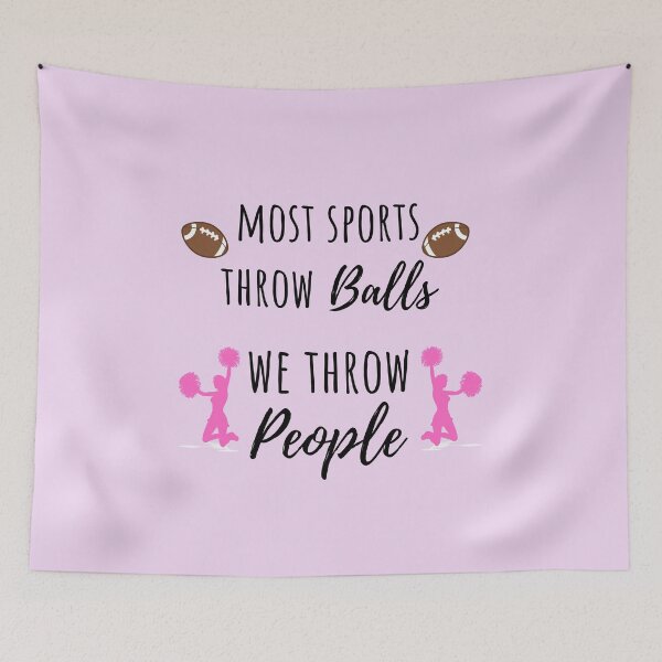 Item preview, We Throw People - Gifts For Cheerleaders designed and sold by GasparArts.