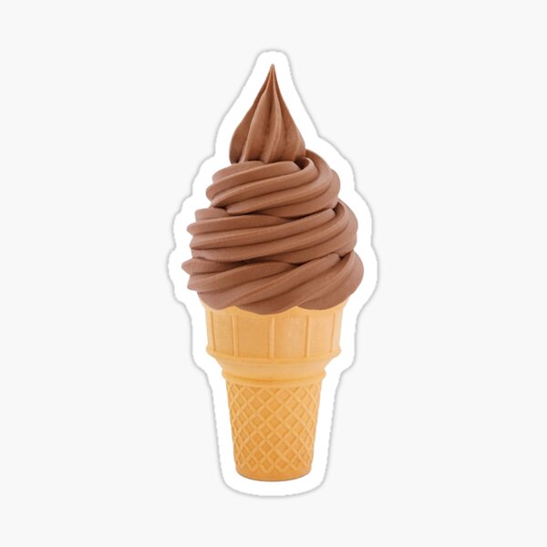 Item preview, Chocolate Ice Cream Cone designed and sold by stickertopic.