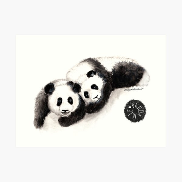 Pandamie_Panda-Buddies Art Print