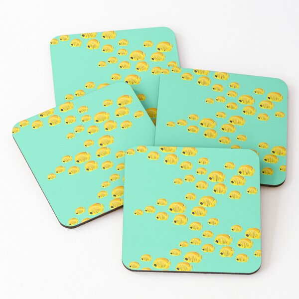 Item preview, Yellow School of Angel Fish designed and sold by hop2swing.