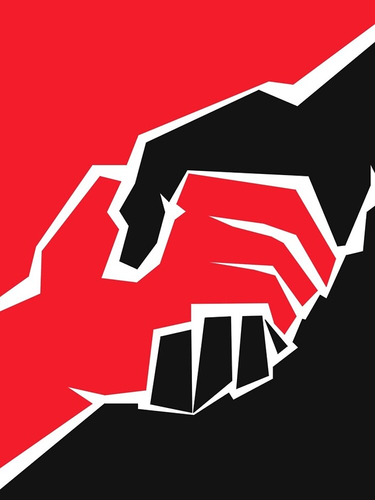 Thumbnail 4 of 4, iPhone Case, Leftist Unity Print designed and sold by UnneededHere.