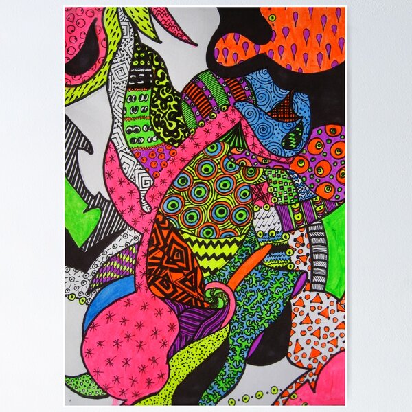 Item preview, Abstract Fluoro 1 Entire Work designed and sold by Heatherian.