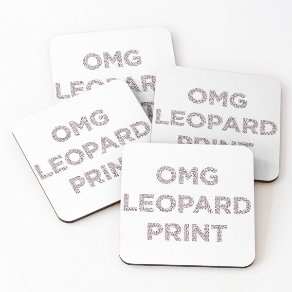 Item preview, OMG Leopard Print white/pink designed and sold by MemeSupplyStore.