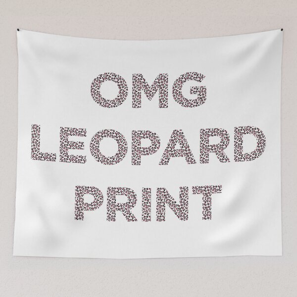 Item preview, OMG Leopard Print white/pink designed and sold by MemeSupplyStore.