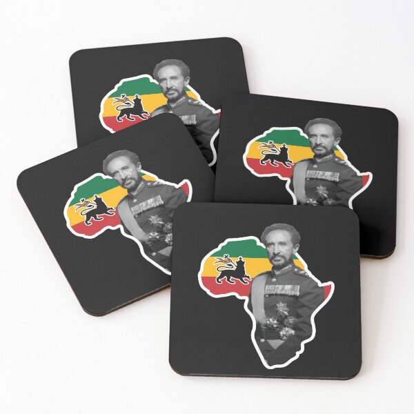 Item preview, Haile Selassie I with African Map  designed and sold by RastaMerch.