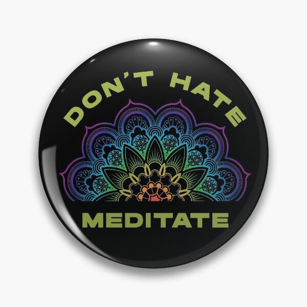 Item preview, Don't Hate Meditate Mandala2 designed and sold by Coder-T.