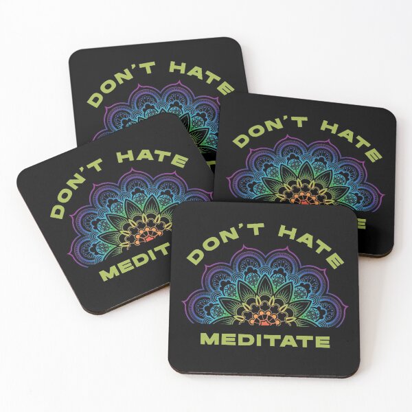 Item preview, Don't Hate Meditate Mandala2 designed and sold by Coder-T.