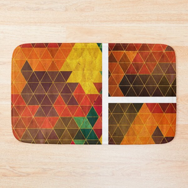Item preview, Vintage Retro Geometric Orange Brown Pattern designed and sold by MyArt23.