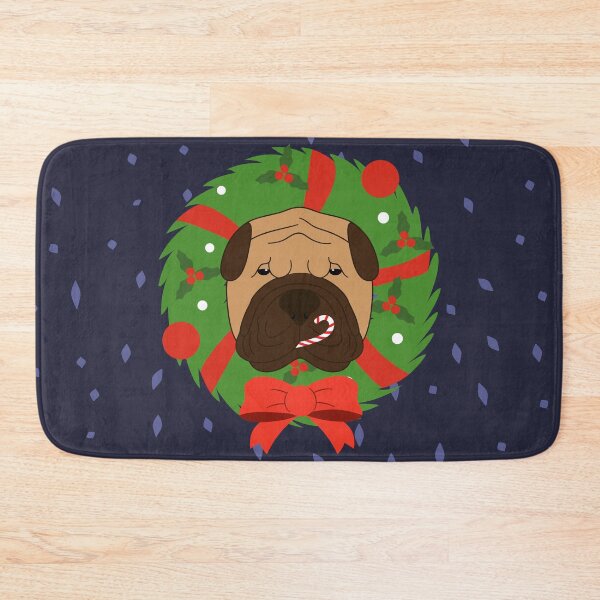 Item preview, Shar Pei Christmas Wreath designed and sold by Lulupainting.