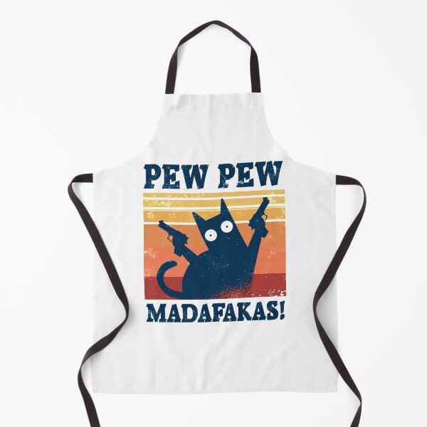 Item preview, Cat Pew Pew Madafakas Vintage Crazy Cat New Funny Graphic  designed and sold by Renergie.