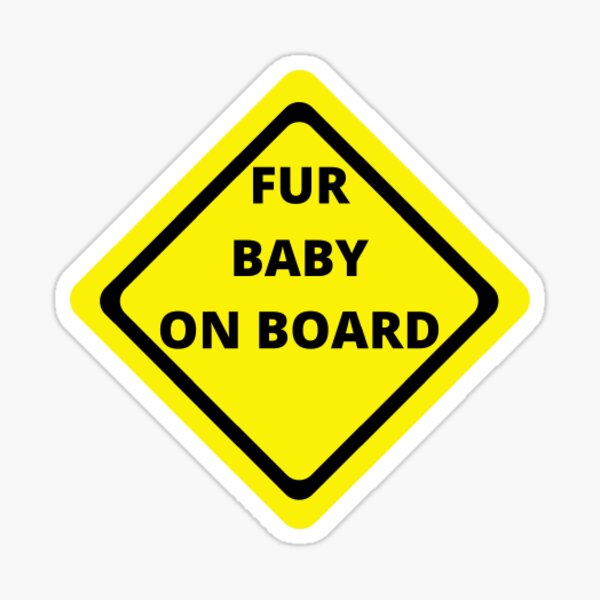 Fur Baby On Board Sticker