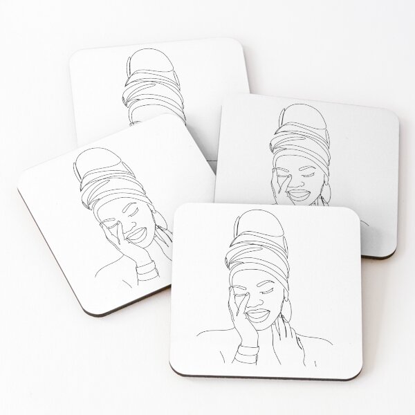 Item preview, Black Woman Art, Female Face Art, One Line Drawing, One Line Art, African American Art, Single Line Art, Minimal Line Art, One Line Print designed and sold by OneLinePrint.
