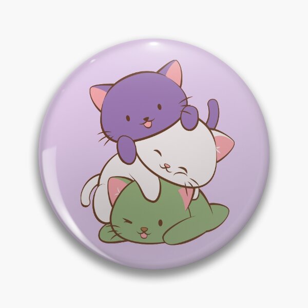 Item preview, Genderqueer Pride Flag Kawaii Cats designed and sold by Irene Koh.