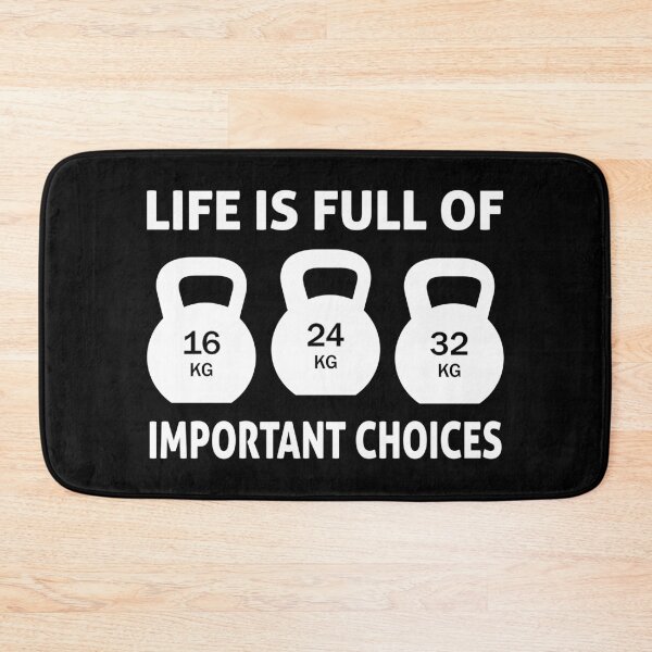 Item preview, Life is full important choices Kettlebell designed and sold by Jaycee1605.