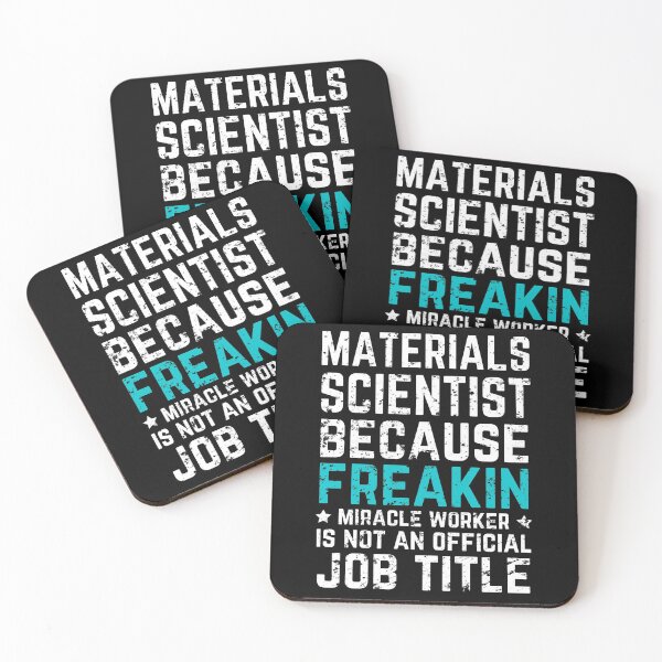 Item preview, Materials scientist because freakin miracle worker is not an official job title designed and sold by good vibes clothing.