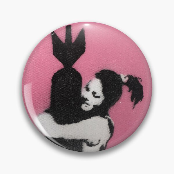 Item preview, BANKSY Canvas Stencil Art - Bomb Hugger Pink - 2002 designed and sold by WE-ARE-BANKSY.