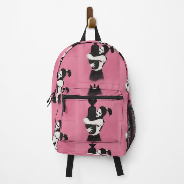 Item preview, BANKSY Canvas Stencil Art - Bomb Hugger Pink - 2002 designed and sold by WE-ARE-BANKSY.