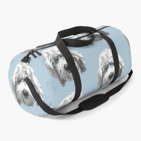 Item preview, Lucky Labradoodle Face ~ Black and white designed and sold by Jane Oriel.