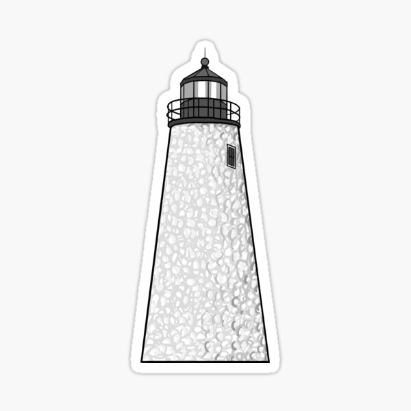 Dice Head Lighthouse Sticker