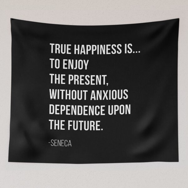 Item preview, Seneca Stoic Quote - True happiness designed and sold by T UNIQUE.