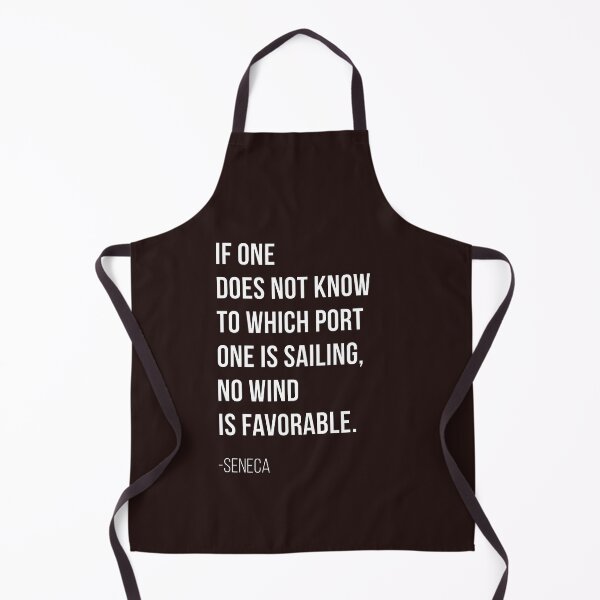 Item preview, Seneca Stoic Quote -If one does not know to which port one is sailing, no wind is favorable. designed and sold by T UNIQUE.