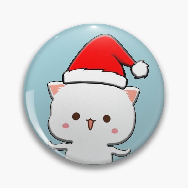 Item preview, Peach Mochi Mochi Cat santa hat designed and sold by franktact.