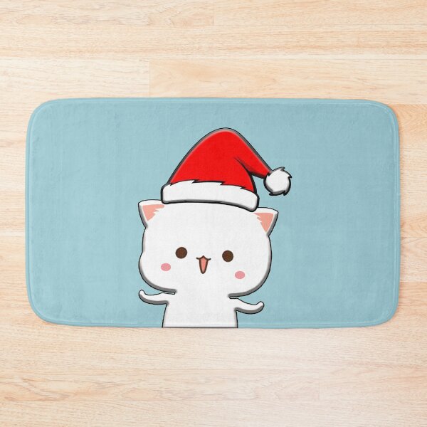 Item preview, Peach Mochi Mochi Cat santa hat designed and sold by franktact.