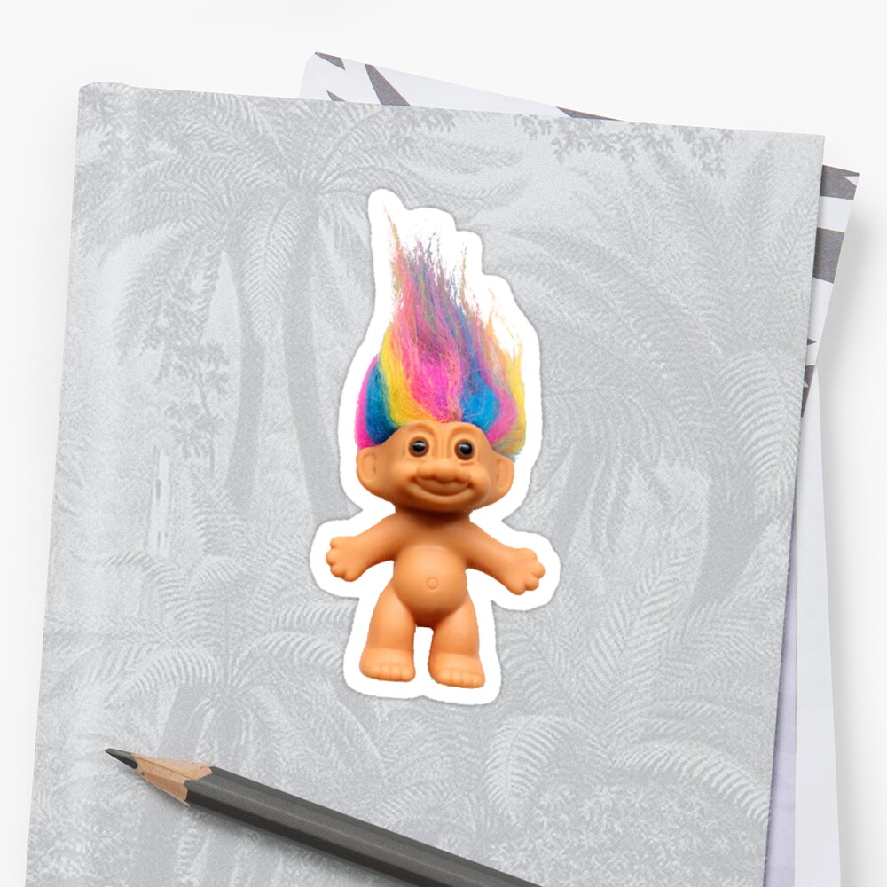Troll Doll Stickers By Nomorenames Redbubble 