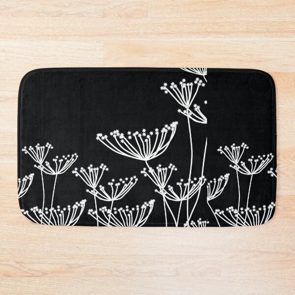 Item preview, Black and White Dandelion Pattern designed and sold by MyArt23.