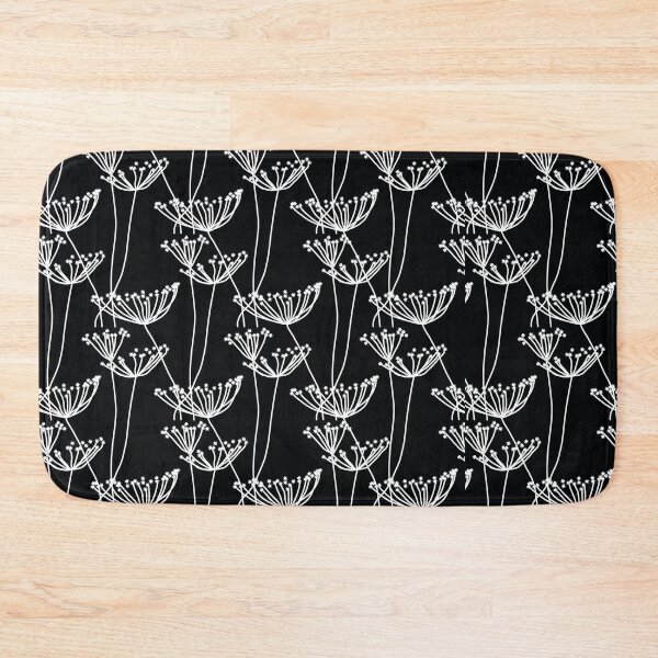 Item preview, Black and White Dandelion Pattern designed and sold by MyArt23.