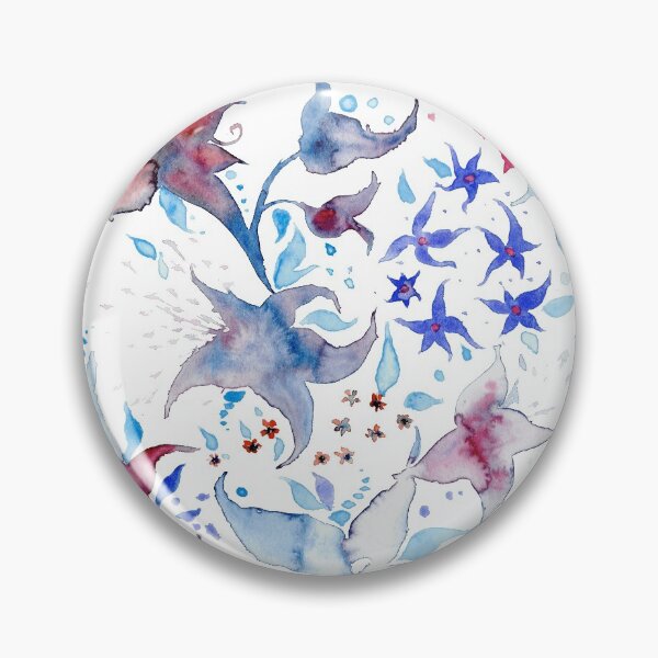 Item preview, Dreamy flowers designed and sold by María Casas Watercolour Designs.