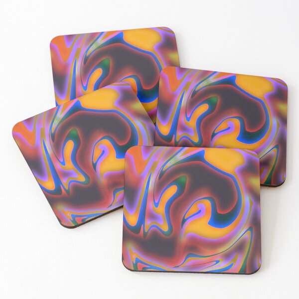 Item preview, Abstract Art Neon Swirling Rainbow Colors Pattern designed and sold by Mary Riley.